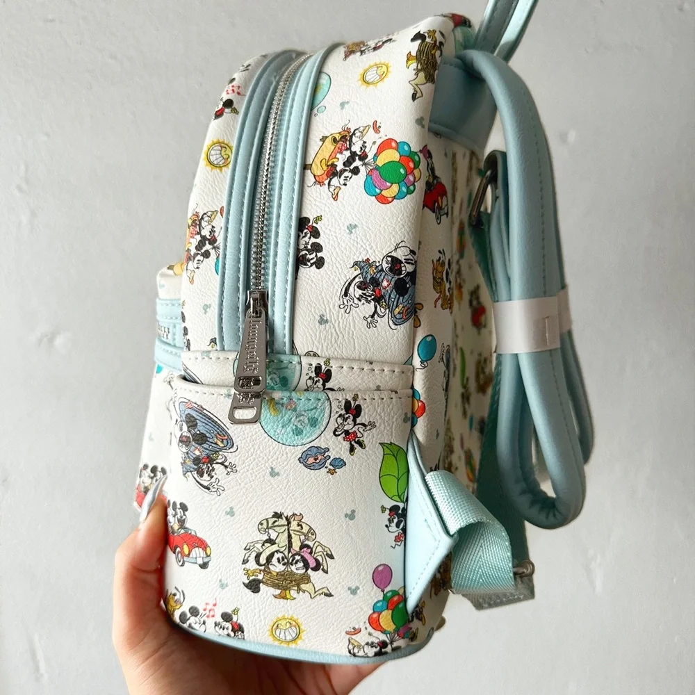*SOLD* Mickey & Minnie’s Runaway Railway Loungefly Mini Backpack - Picture 2 of 3
